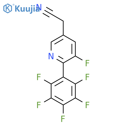 3-Fluoro-2-(perfluorophenyl)pyridine-5-acetonitrile structure