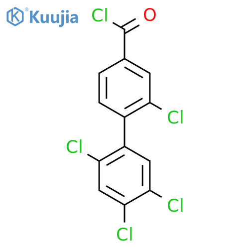 2,2',4',5'-Tetrachlorobiphenyl-4-carbonyl chloride structure