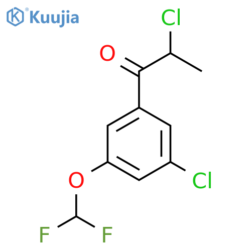 2,3'-Dichloro-5'-(difluoromethoxy)propiophenone structure