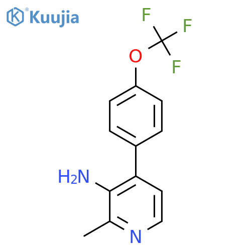 3-Amino-2-methyl-4-(4-(trifluoromethoxy)phenyl)pyridine structure