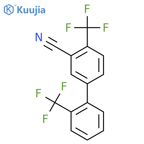 4,2'-Bis(trifluoromethyl)biphenyl-3-carbonitrile structure