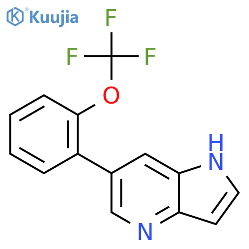 1h-Pyrrolo[3,2-b]pyridine,6-[2-(trifluoromethoxy)phenyl]- structure