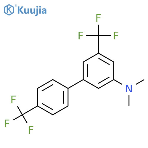 (5,4'-Bis(trifluoromethyl)biphenyl-3-yl)-dimethyl-amine structure