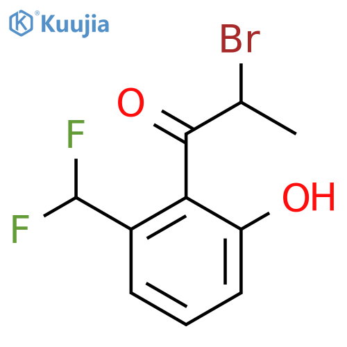 2-Bromo-2'-hydroxy-6'-(difluoromethyl)propiophenone structure