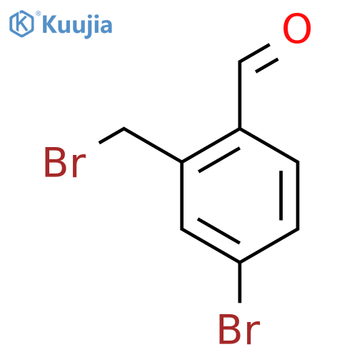 4-Bromo-2-(broMoMethyl)benzaldehyde structure