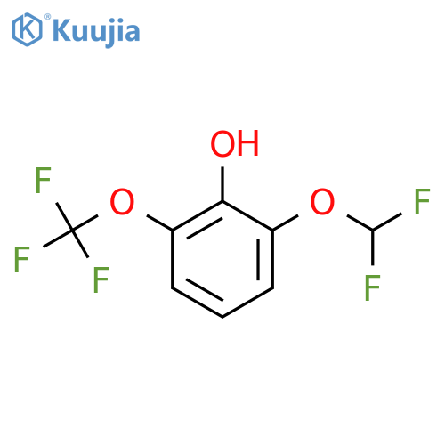 2-(Difluoromethoxy)-6-(trifluoromethoxy)phenol structure