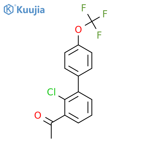 1-(2-Chloro-4'-(trifluoromethoxy)biphenyl-3-yl)-ethanone structure