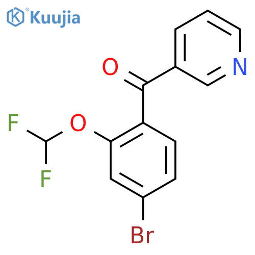 3-(4-Bromo-2-(difluoromethoxy)benzoyl)pyridine structure