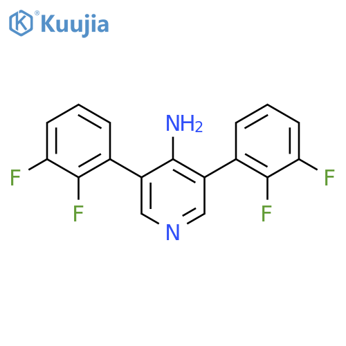 4-Amino-3,5-bis(2,3-difluorophenyl)pyridine structure