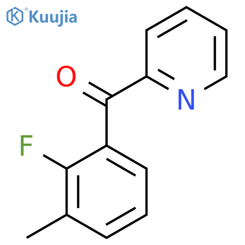 2-(2-Fluoro-3-methylbenzoyl)pyridine structure