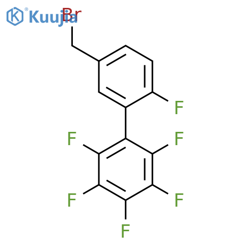 5'-Bromomethyl-2,3,4,5,6,2'-hexafluorobiphenyl structure