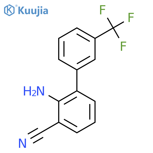 2-Amino-3'-(trifluoromethyl)biphenyl-3-carbonitrile structure