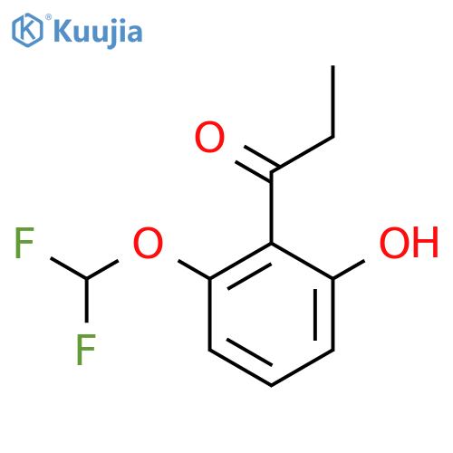 2'-(Difluoromethoxy)-6'-hydroxypropiophenone structure