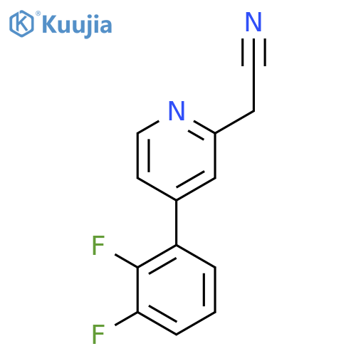 4-(2,3-Difluorophenyl)pyridine-2-acetonitrile structure