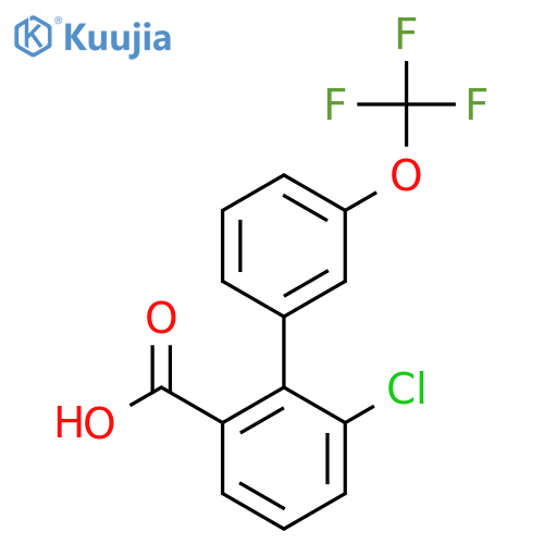 6-Chloro-3'-(trifluoromethoxy)biphenyl-2-carboxylic acid structure