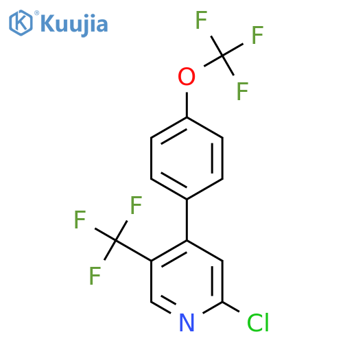2-Chloro-4-(4-(trifluoromethoxy)phenyl)-5-(trifluoromethyl)pyridine structure