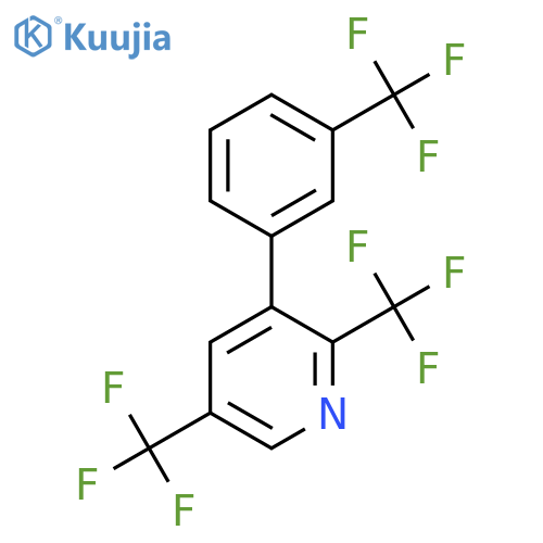 2,5-Bis(trifluoromethyl)-3-(3-(trifluoromethyl)phenyl)pyridine structure