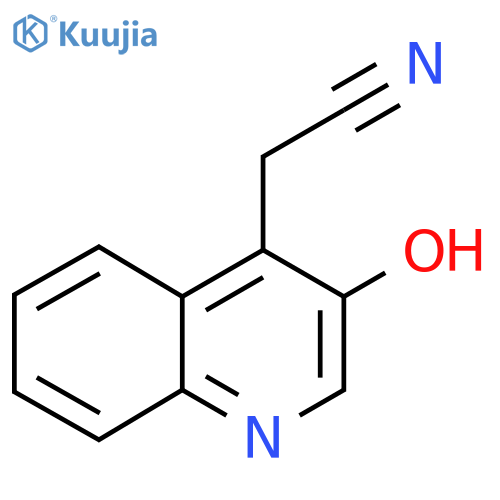 3-Hydroxyquinoline-4-acetonitrile structure