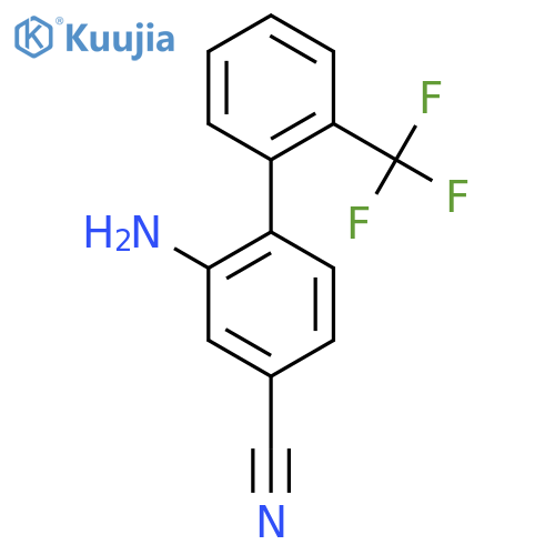 2-Amino-2'-(trifluoromethyl)biphenyl-4-carbonitrile structure