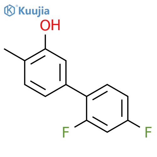 5-(2,4-Difluorophenyl)-2-methylphenol structure