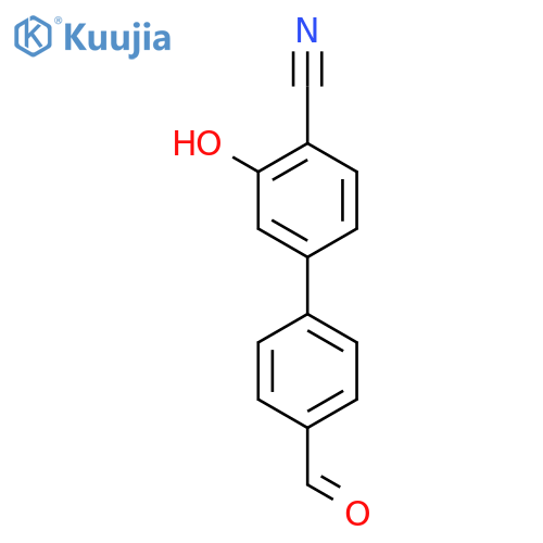 2-Cyano-5-(4-formylphenyl)phenol structure