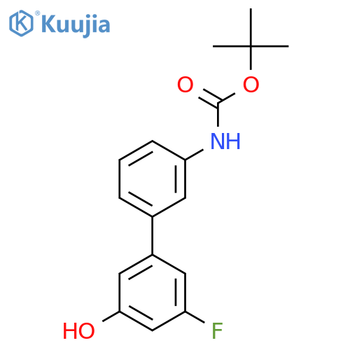 5-(3-Boc-aminophenyl)-3-fluorophenol structure