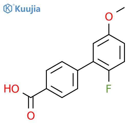 4-(2-Fluoro-5-methoxyphenyl)benzoic acid structure