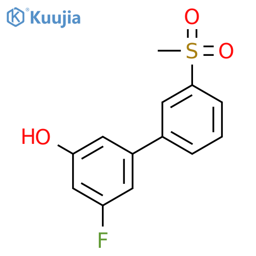 3-Fluoro-5-(3-methylsulfonylphenyl)phenol structure
