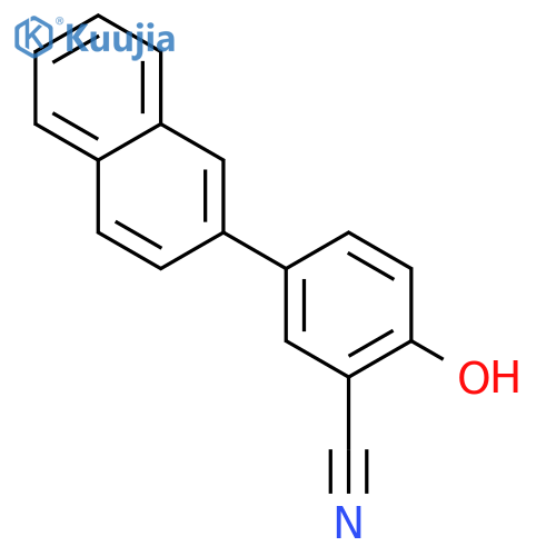 2-hydroxy-5-naphthalen-2-ylbenzonitrile structure