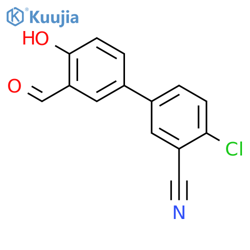 4-(4-Chloro-3-cyanophenyl)-2-formylphenol structure