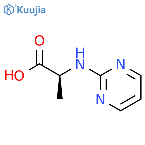 2-[(pyrimidin-2-yl)amino]propanoic acid structure
