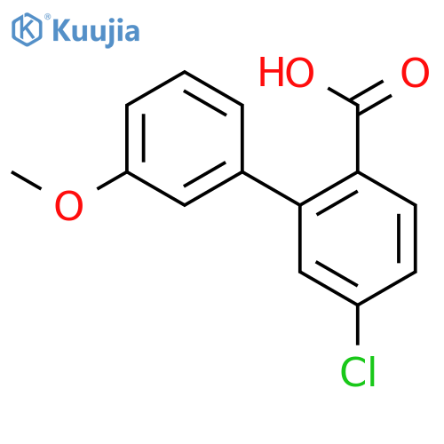 4-Chloro-2-(3-methoxyphenyl)benzoic acid structure