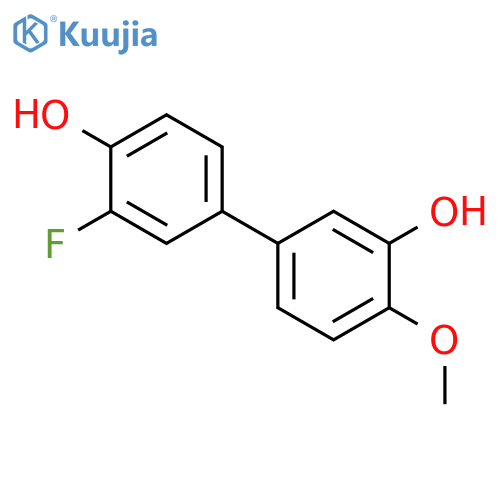 5-(3-Fluoro-4-hydroxyphenyl)-2-methoxyphenol structure
