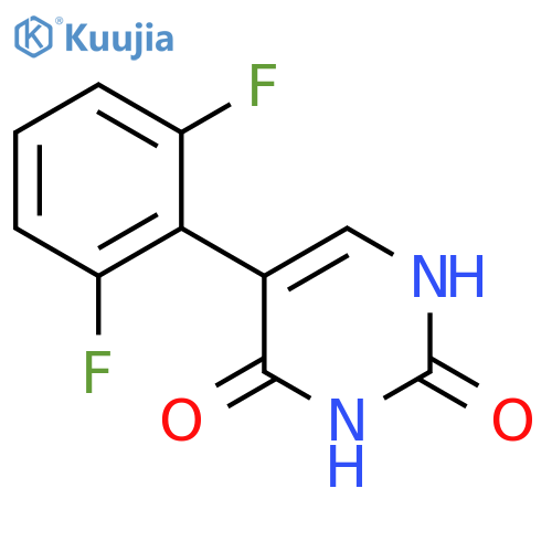 5-(2,6-Difluorophenyl)-(2,4)-dihydroxypyrimidine structure