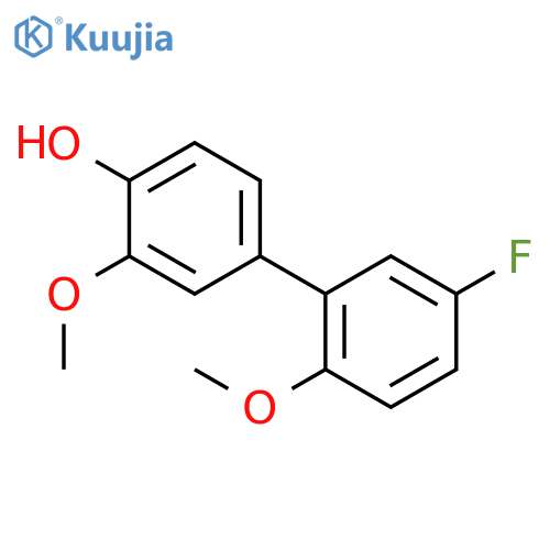 4-(5-Fluoro-2-methoxyphenyl)-2-methoxyphenol structure