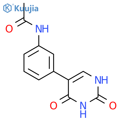 5-(3-Acetylaminophenyl)-(2,4)-dihydroxypyrimidine structure