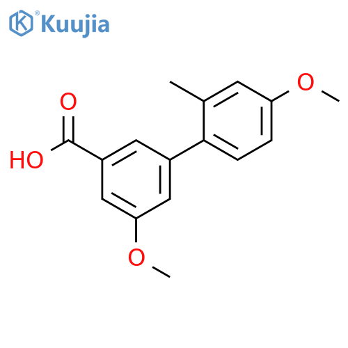 3-(4-Methoxy-2-methylphenyl)-5-methoxybenzoic acid structure