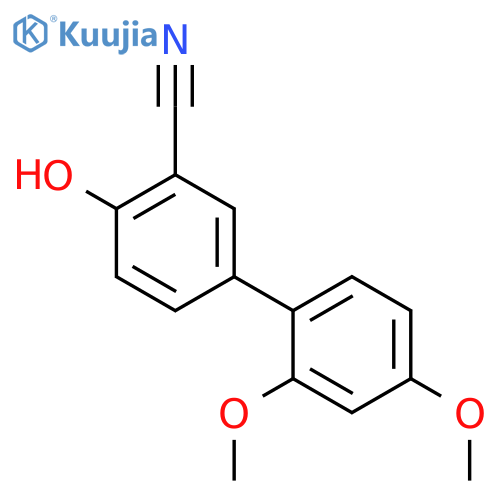 2-Cyano-4-(2,4-dimethoxyphenyl)phenol structure