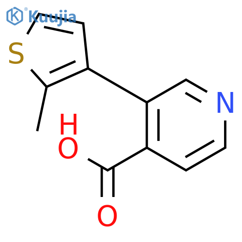 3-(2-(Methylthio)phenyl)isonicotinic acid structure