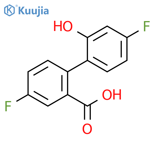 5-Fluoro-2-(4-fluoro-2-hydroxyphenyl)benzoic acid structure