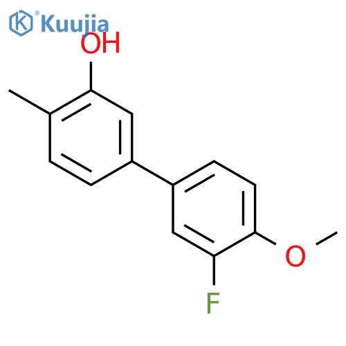 5-(3-Fluoro-4-methoxyphenyl)-2-methylphenol structure