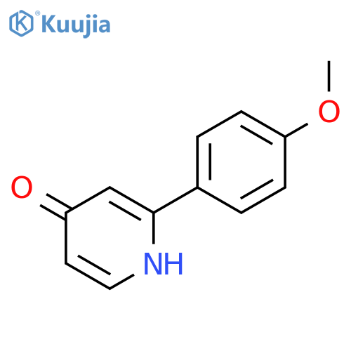 4-Hydroxy-2-(4-methoxyphenyl)pyridine structure