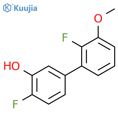 2-fluoro-5-(2-fluoro-3-methoxyphenyl)phenol structure