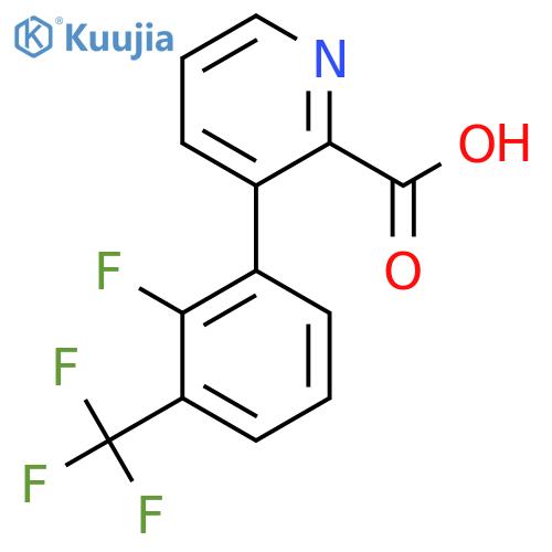3-(2-Fluoro-3-trifluoromethylphenyl)picolinic acid structure