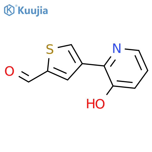 4-(3-Hydroxypyridin-2-yl)thiophene-2-carbaldehyde structure