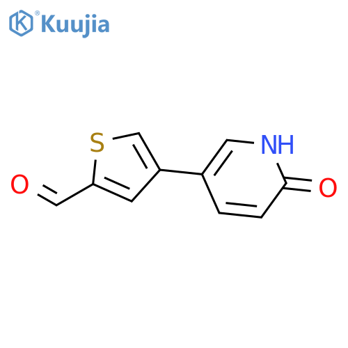 5-(2-Formylthiophen-4-YL)-2-hydroxypyridine structure