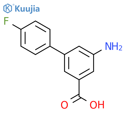 3-amino-5-(4-fluorophenyl)benzoic Acid structure