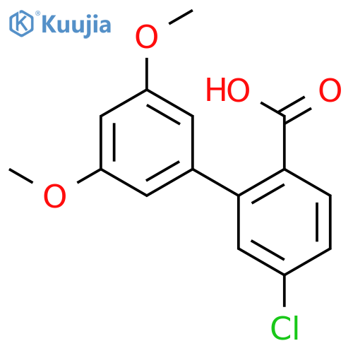 4-Chloro-2-(3,5-dimethoxyphenyl)benzoic acid structure