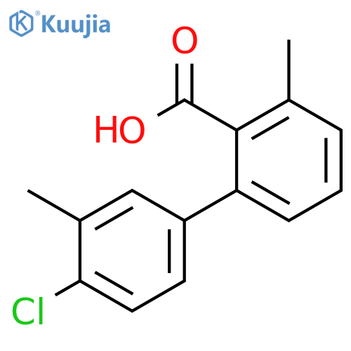 2-(4-Chloro-3-methylphenyl)-6-methylbenzoic acid structure