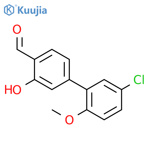 5-(5-Chloro-2-methoxyphenyl)-2-formylphenol structure
